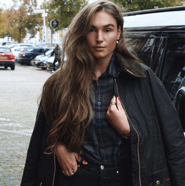 Barbour Snowcap Tailored Checked Shirt Olive Marl