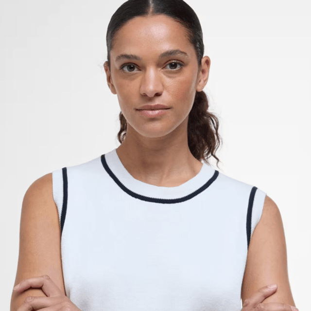 Barbour Amy Sleevles Knitted Vest Cloud