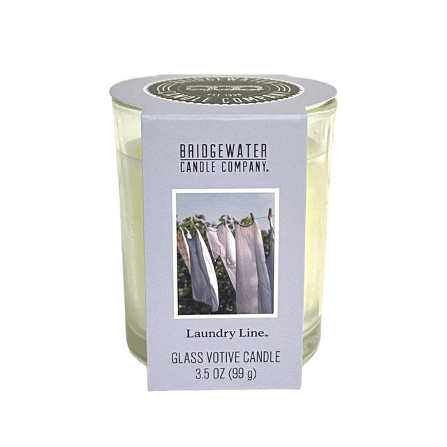 Bridgewater Glas Votief Kaars Laundry Line