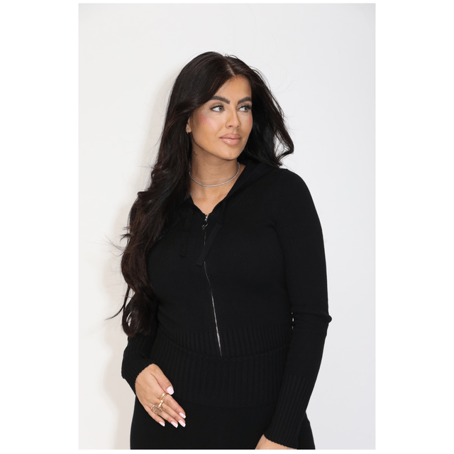 Reinders Molly Zipper Cardigan True Black
