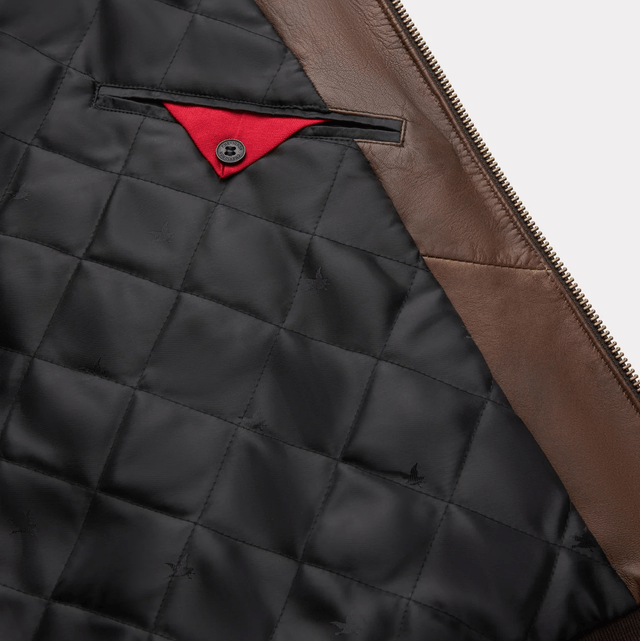 Chevignon Brown Hill Leather Pilot Jacket