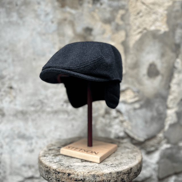 Stetson Kent Wool/Cashmere Earflap Grijs/Zwart