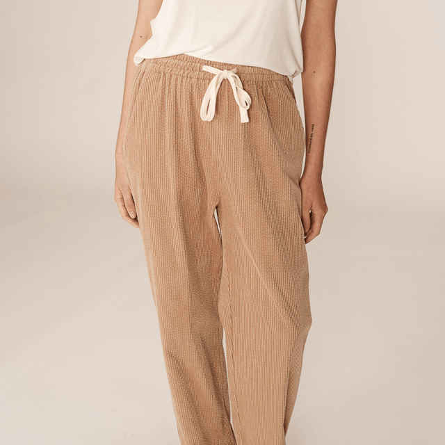 Corduroy Trousers Beige