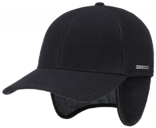 Stetson Baseball Cap Wool/ Cashmere Anthra Melange 