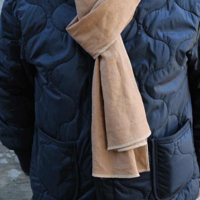 Clement - Linnen Sjaal Brown L 