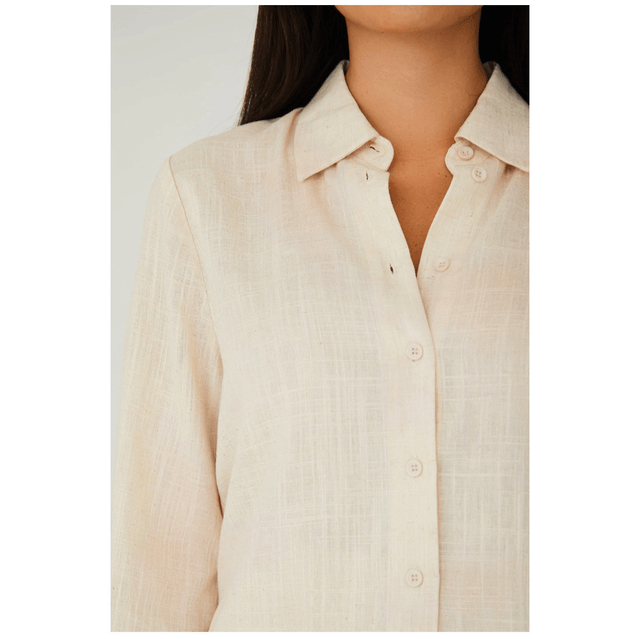 A-view Linen Blend Pants Sand 