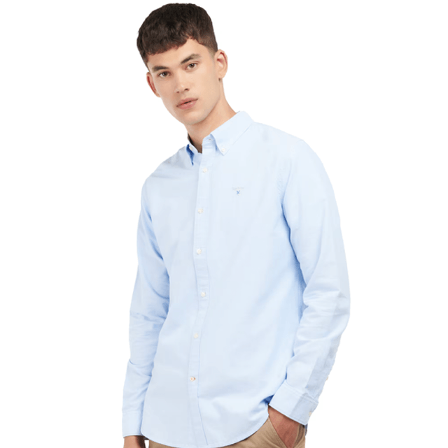 Barbour Oxtown Tailored Fit Shirt Sky