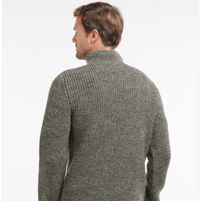 Barbour New Tyne Half Zip Derby Tweed