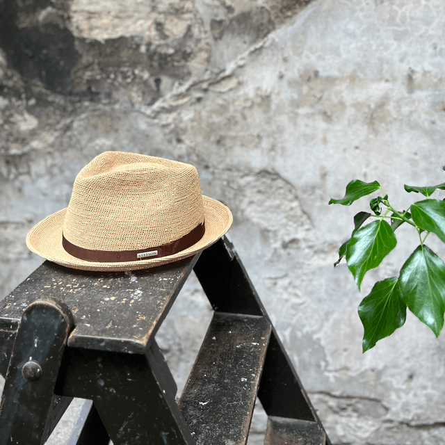 Stetson Fedora Raffia Crochet 