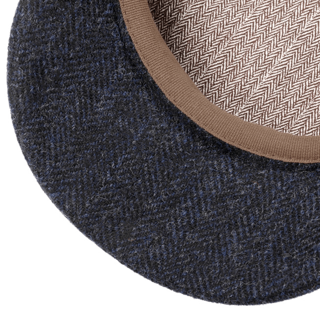 Stetson Hatteras Wool Herringbone Navy