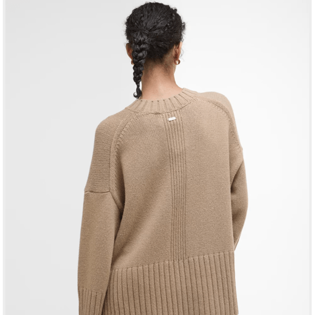 Barbour Sophia Knitted Jumper Pale Caramel