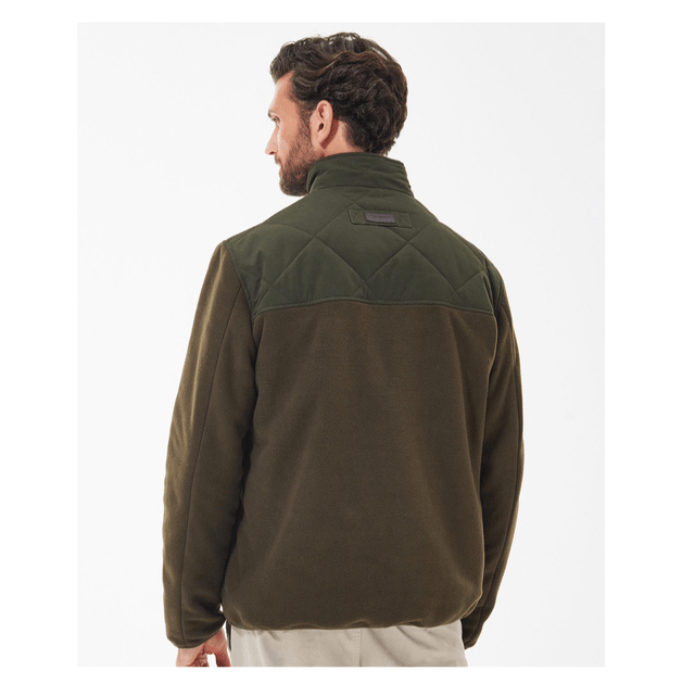 Barbour Hybrid Fleece Jacket Olive