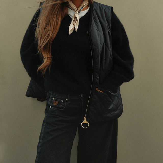 Barbour Klara Liner Black Camel