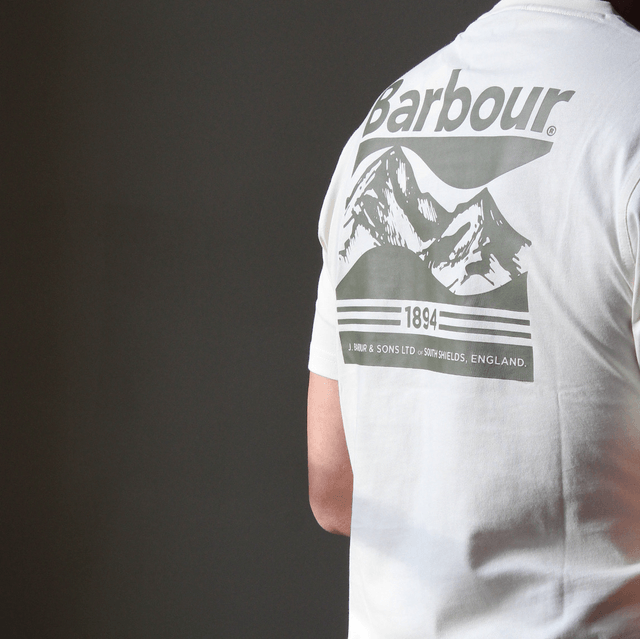 Barbour Camber Graphic T-Shirt Antique White