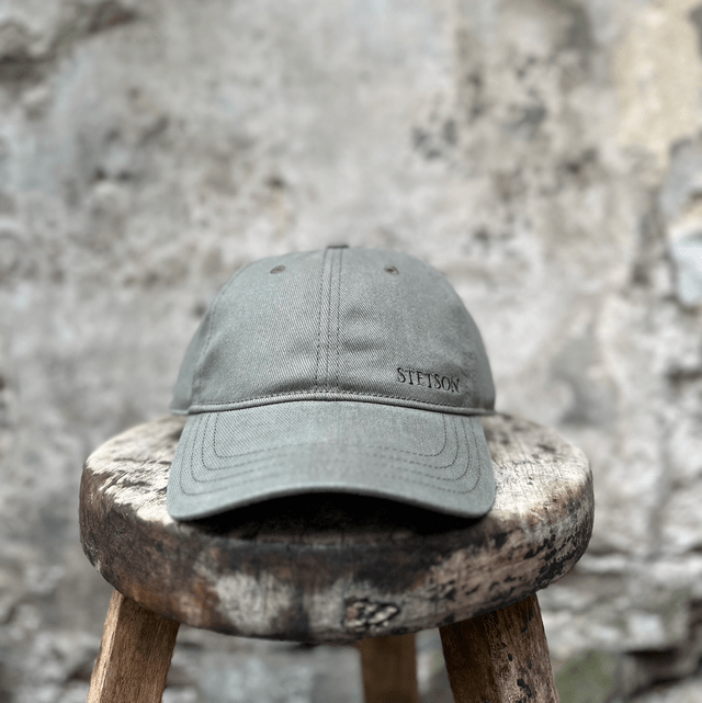 Stetson Baseball Cap Brushed Twill Olive 