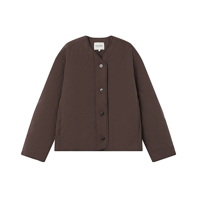 Shania Puffer Jacket Chocolate 