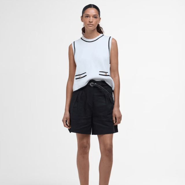 Barbour Amy Sleevles Knitted Vest Cloud