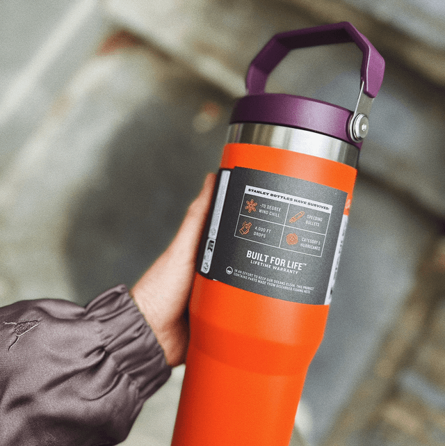 Stanley IceFlow™ Flip Straw Tumbler 0.89L Tigerlilly Plum