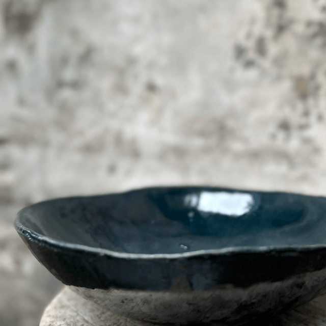 Schaal donker blauw 