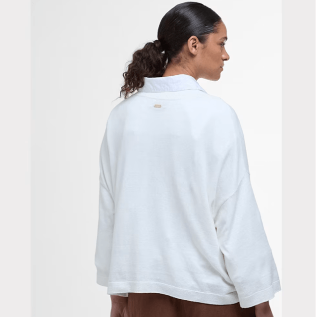 Barbour Lucy Knitted Jumper Cloud
