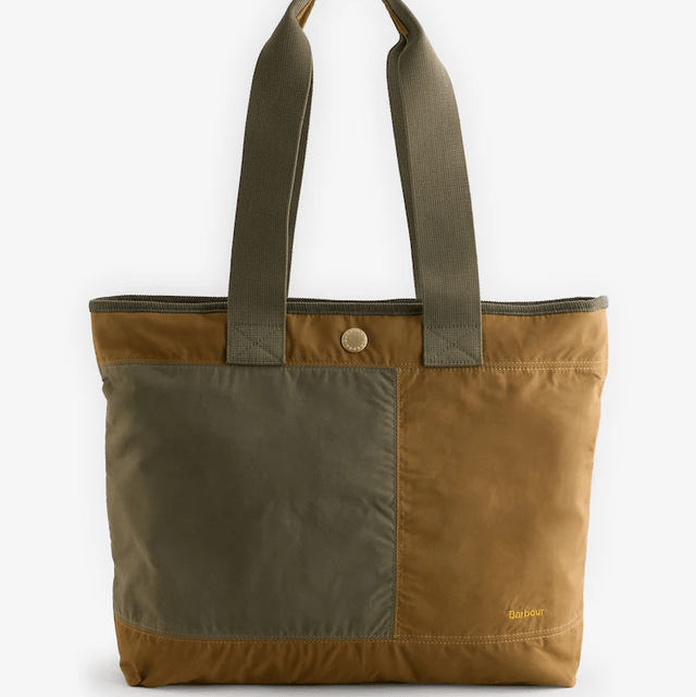Barbour® Green 100% Cotton Mya Tote Bag