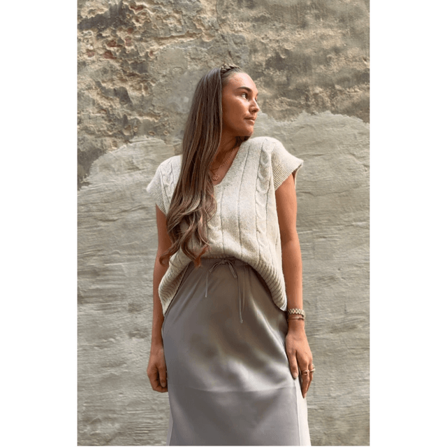 CLAIRE SKIRT TAUPE
