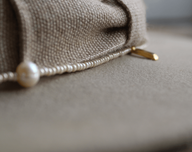 Hoed Ketting TS Off White Beads and Pearls