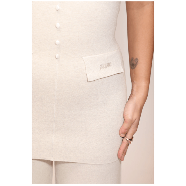 Reinders Celine Button Top Creme