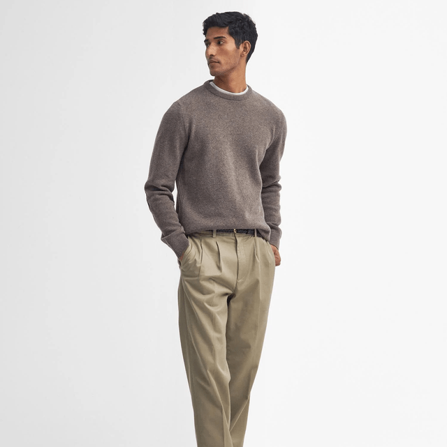 Barbour Holden Crew Neck Sweater Military Marl