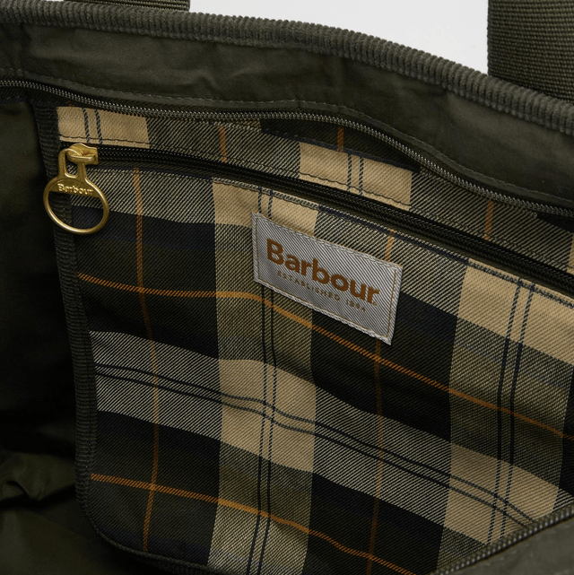 Barbour Mya Patchwork Tote Bag Sage 