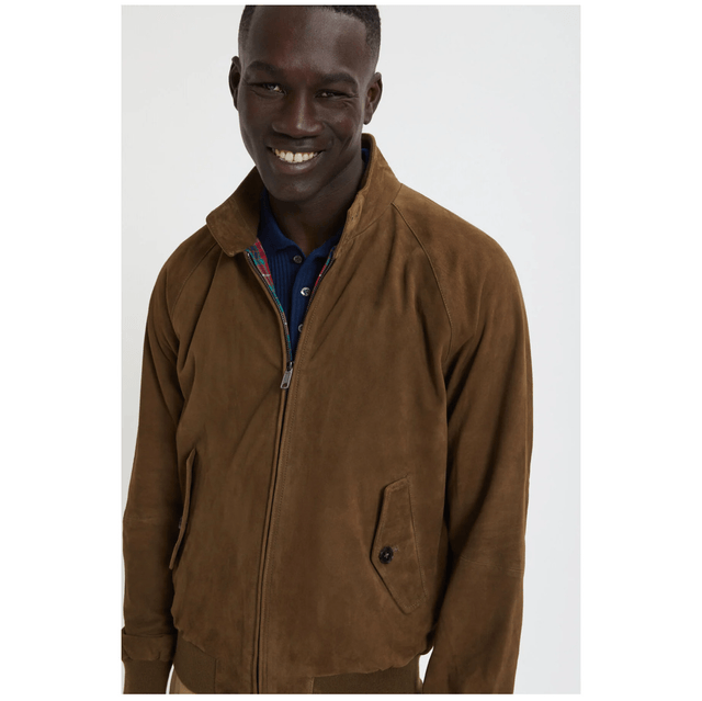 Baracuta G9 Suede Dark Olive 