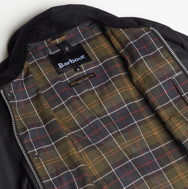 Barbour Ashby Waxed Jacket Black Classic