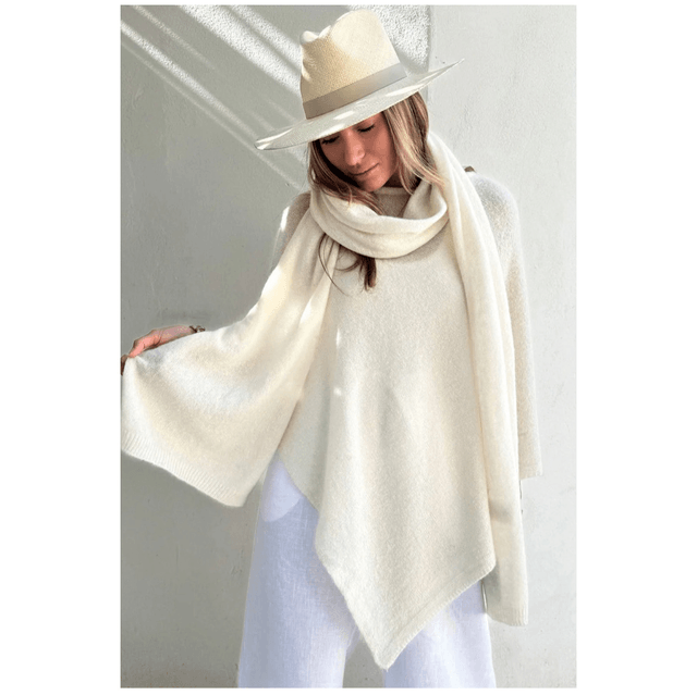 Alpaca Scarf Ivory
