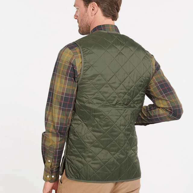 Barbour Quilted Waistcoat Zip Olive Classic