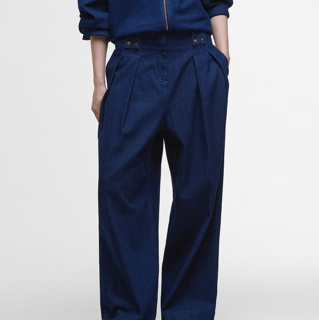 Barbour Arla Denim Wide-Leg Trousers