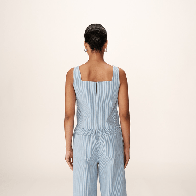 Top Stripe Blue