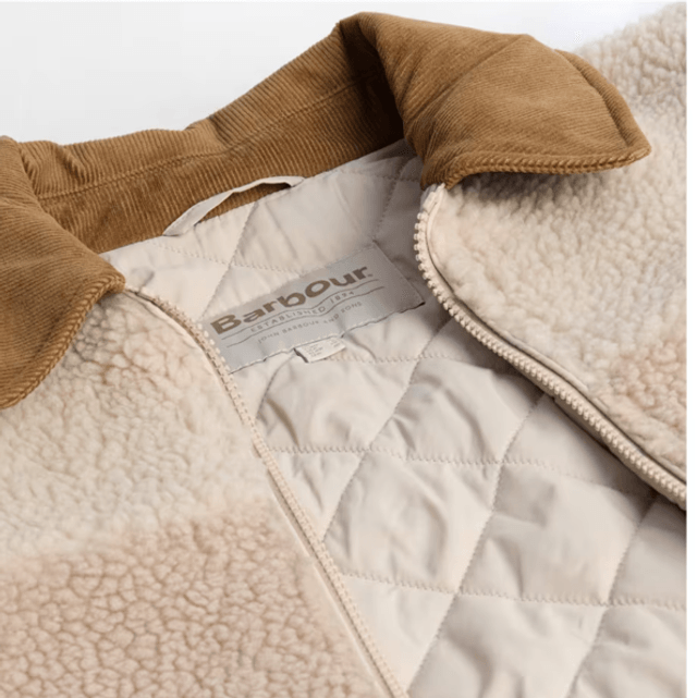 Barbour Malena Fleece Natural Ecru 