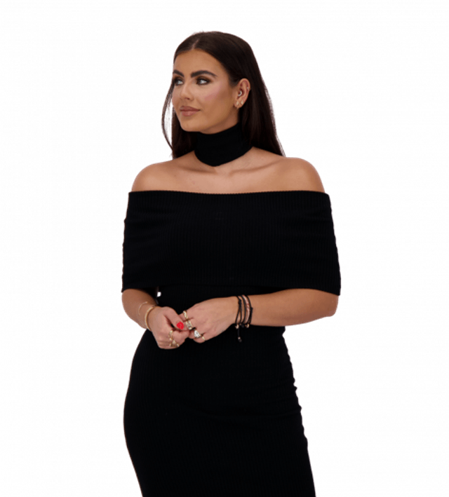 Reinders Chloe Knitwear Dress Black