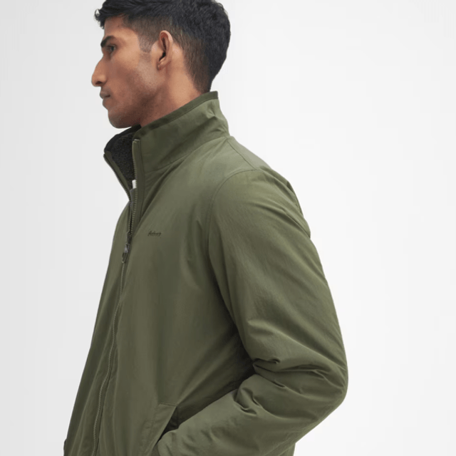 Barbour Reversible Fleece Jacket Fern