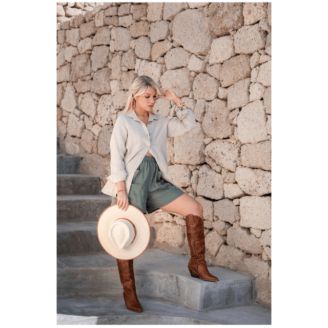 Boyfriend Blouse Naturel
