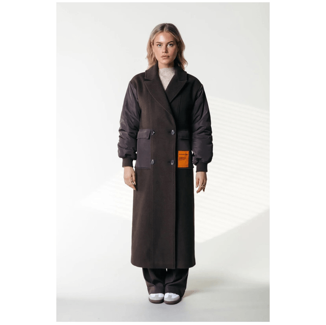 Ada Wool Long Coat Cacao