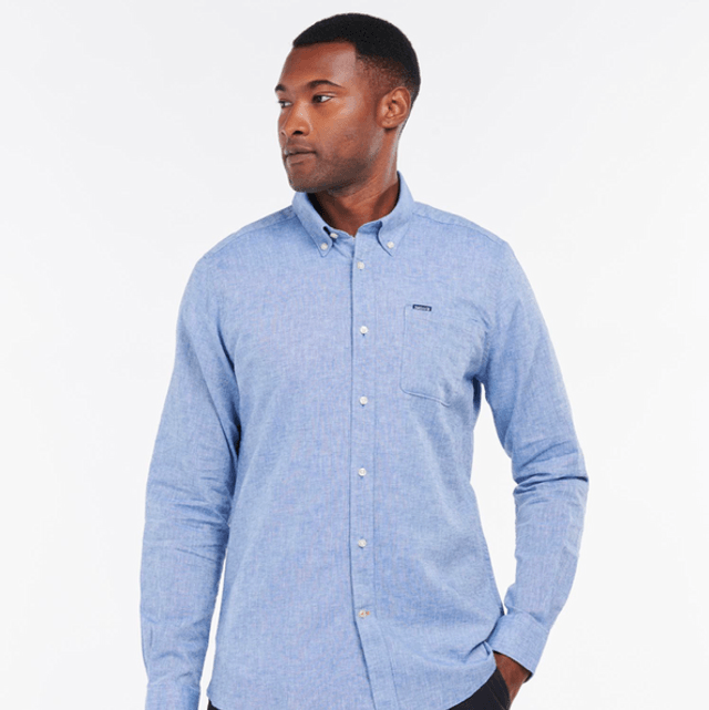 Barbour Nelson Tailored Men’s Shirt Blue
