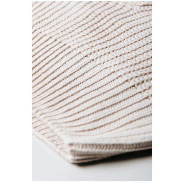 Yfke Knitwear Zip Pullover Fog Beige