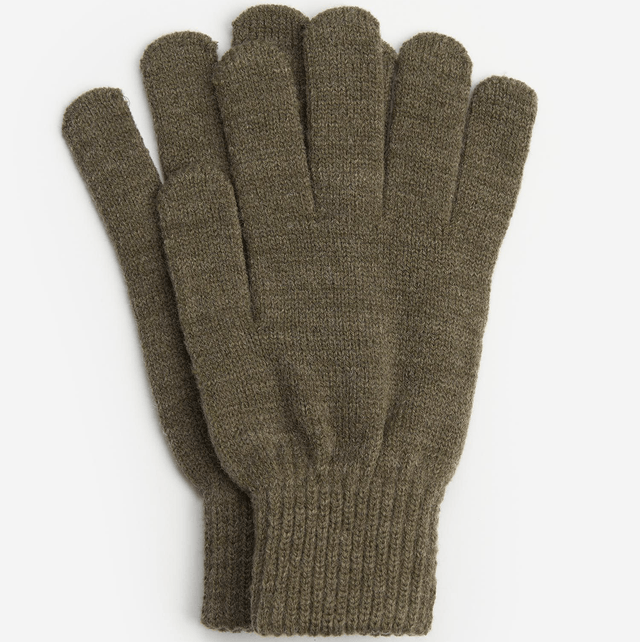 Tartan Scarf & Glove Gift Set Classic Olive