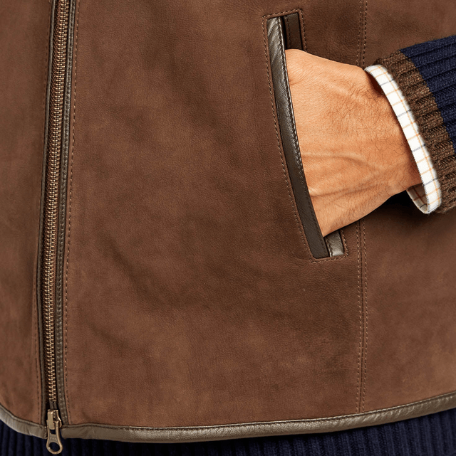 Dubarry Dunhill Leren Bodywarmer - Walnut