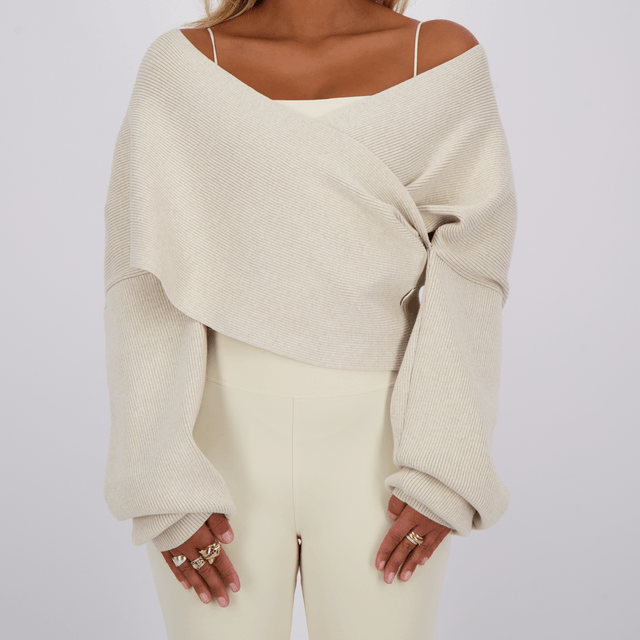Reinders Savanna Knit Top Creme 
