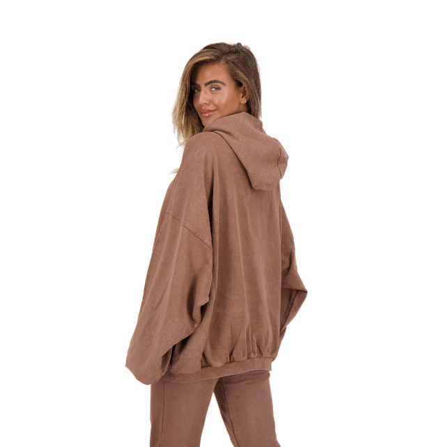 Reinders Hoodie Vintage Wash Cacao
