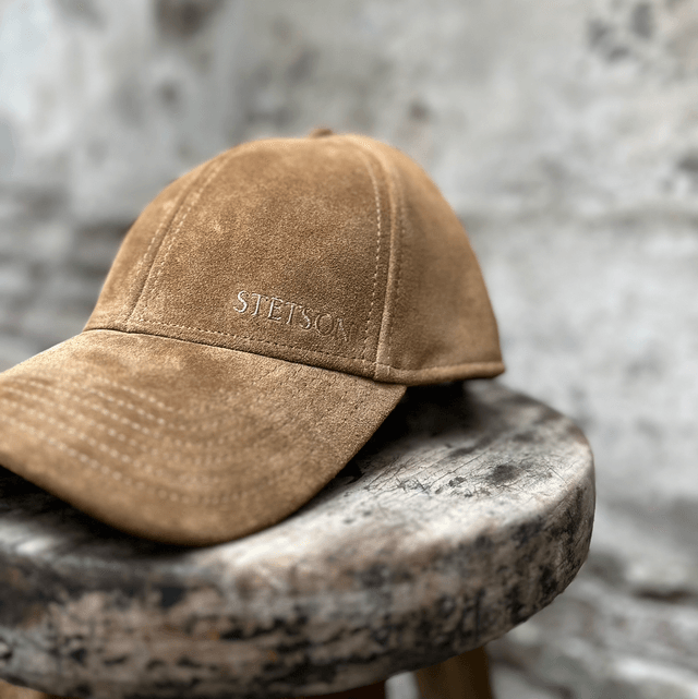 Stetson Baseball Cap Calf Split Bruin 