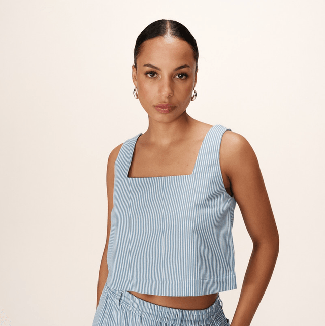 Top Stripe Blue