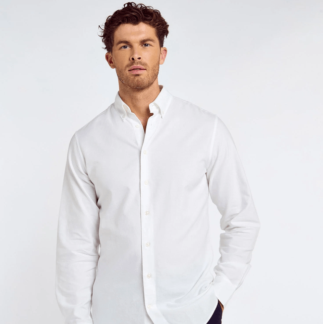 Dubarry Clontarf Heren Oxford Shirt - White